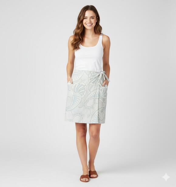 Tommy Bahama Dresses & Skirts - Tommy Bahama Silk Sea Shell Wrap Beach Sarong Paisley Palace Skirt 4